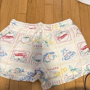 Damsen Madder Embroidered Shorts